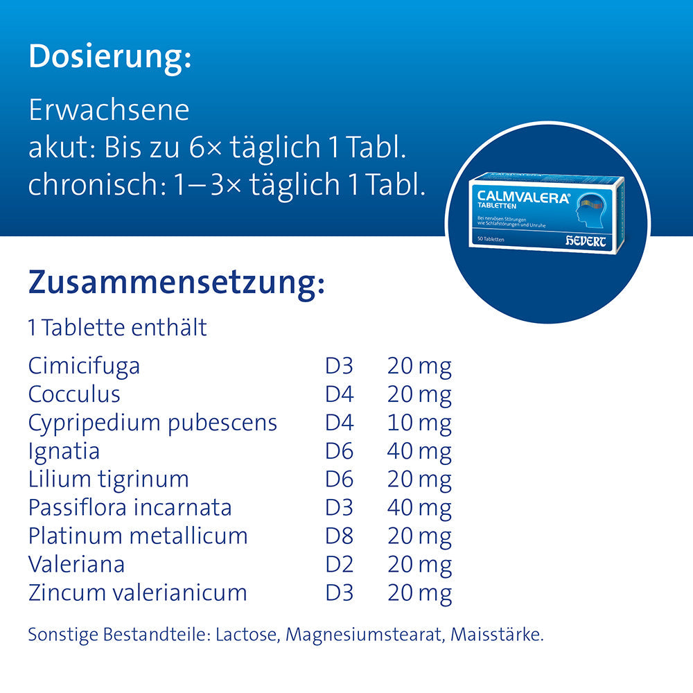 Calmvalera Tabletten, 50 St. Tabletten