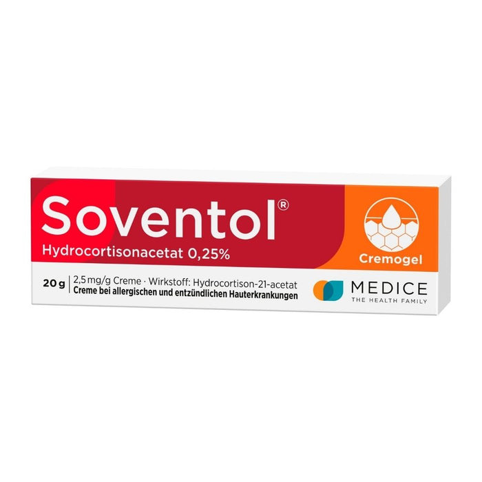 Soventol HydroCortisonAcetat 0,25 % Creme, 20 g Crème