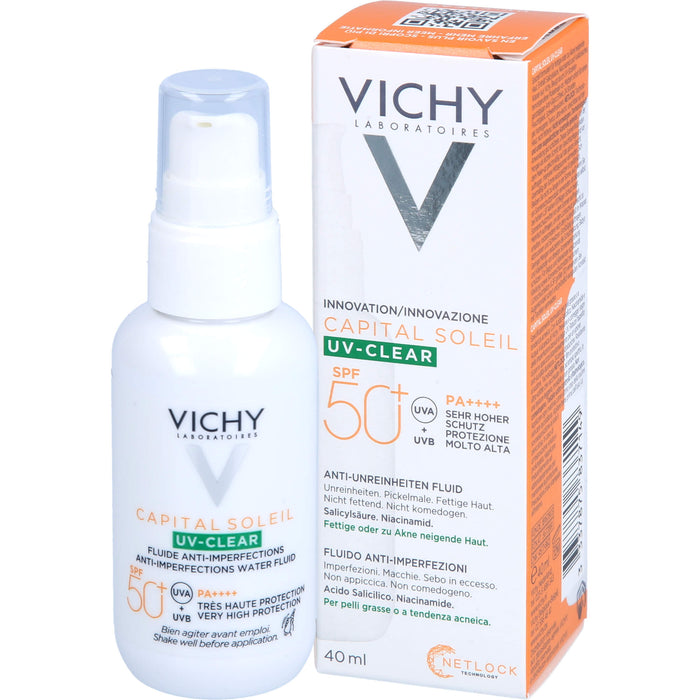 VICHY Capital Soleil UV-Clear LSF50+, 40 ml FLU