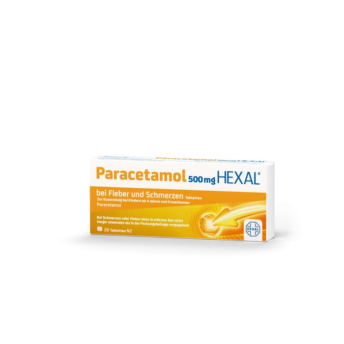 Paracetamol HEXAL 500 mg Tabletten, 20 pc Tablettes