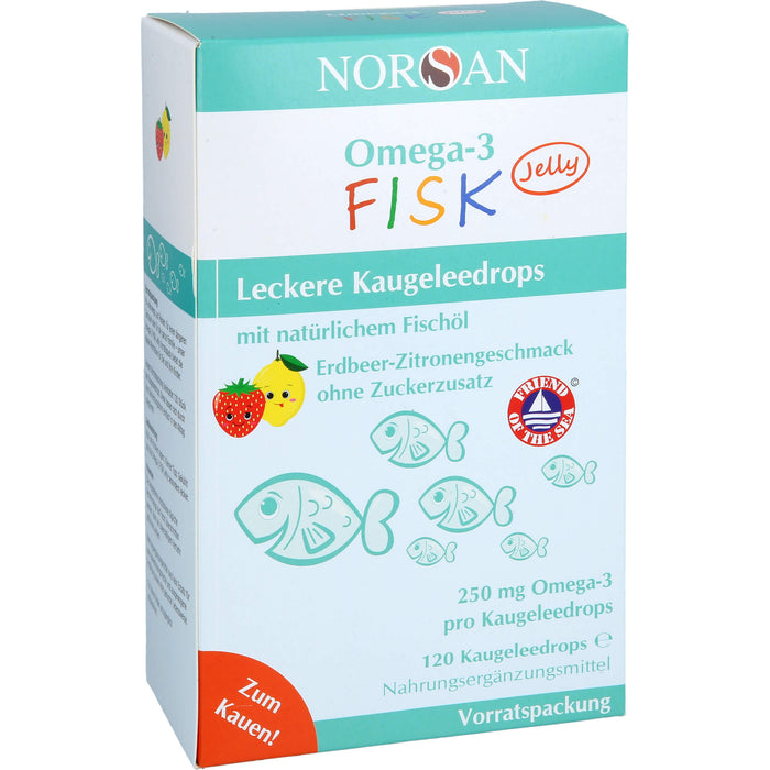 NORSAN Omega-3 FISK Jelly Vorratspackung f.Kinder, 120 St DRA