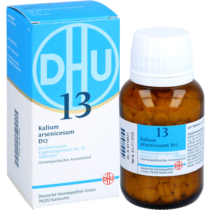 DHU Schüßler-Salz Nr. 13 Kalium arsenicosum D12 Tabletten, 420 pc Tablettes