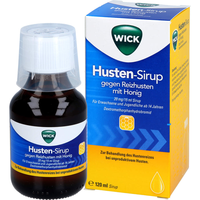 WICK Husten-Sirup gegen Reizhusten mit Honig, 120 ml Solution