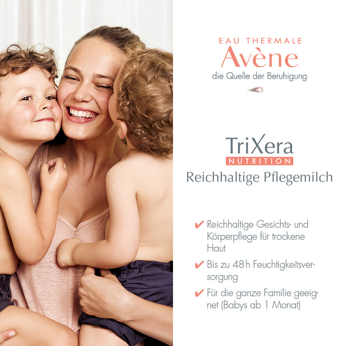 AVENE TriXera Nutrition Reichhaltige Pflegemilch, 200 ml Cream