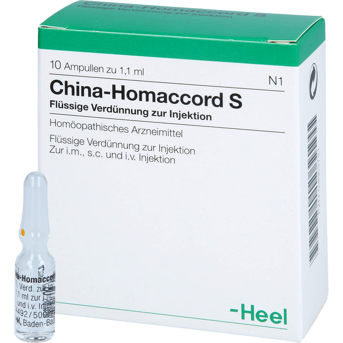 China-Homaccord S Inj.-Lsg., 10 St. Ampullen