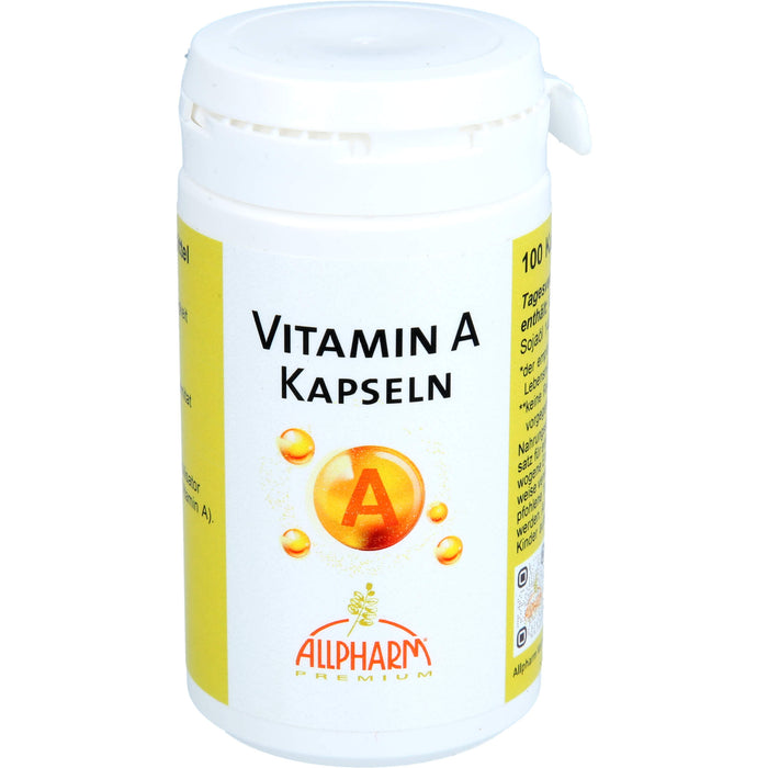 ALLPHARM Vitamin A 2500 i. E. Kapseln trägt zum normalen Sehen bei, 100 pc Capsules