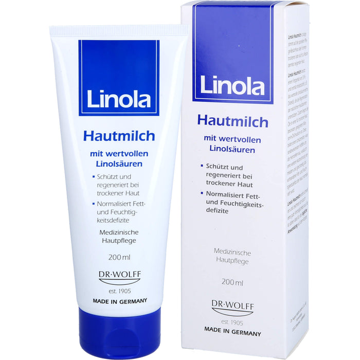 Linola Hautmilch mit wertvollen Linolsäuren, 200 ml Creme