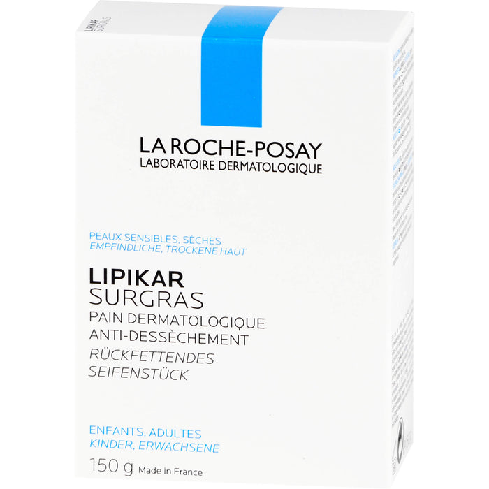 LA ROCHE-POSAY LIPIKAR SURGRAS rückfettendes Seifenstück, 1 pc pain de savon