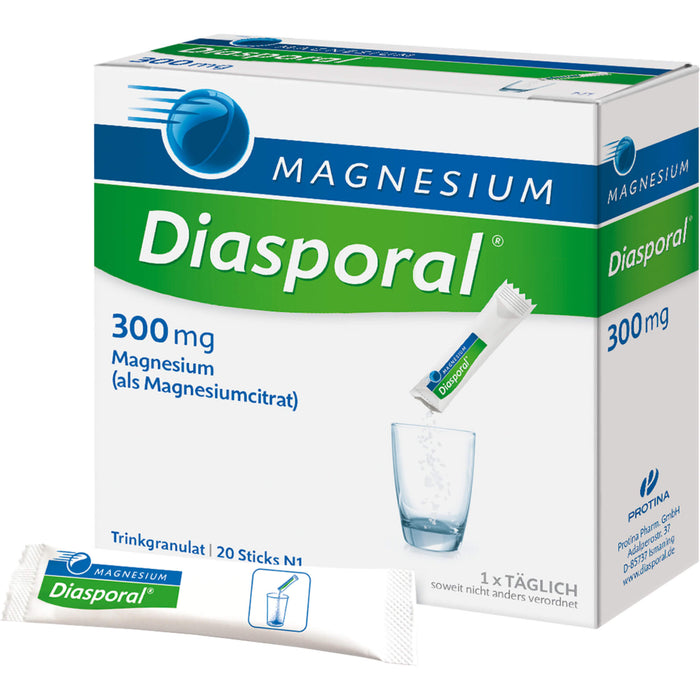 Magnesium Diasporal 300 mg Trinkgranulat, 20 pcs. Sachets