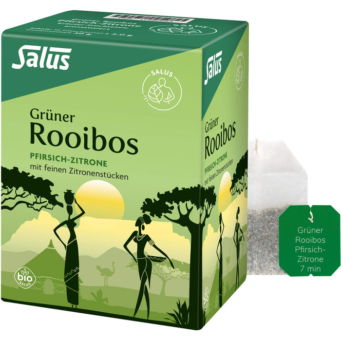 Grüner Rooibos Pfir.-Zitrone Kräu-Fr.tee bio Salus, 15 St FBE