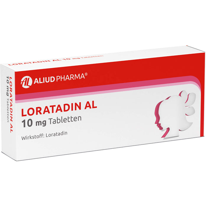 Loratadin AL 10 mg Tabletten Antiallergikum, 50 pcs. Tablets