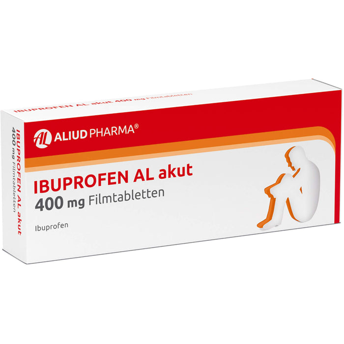 Ibuprofen AL akut 400 mg Filmtabletten, 10 St. Tabletten