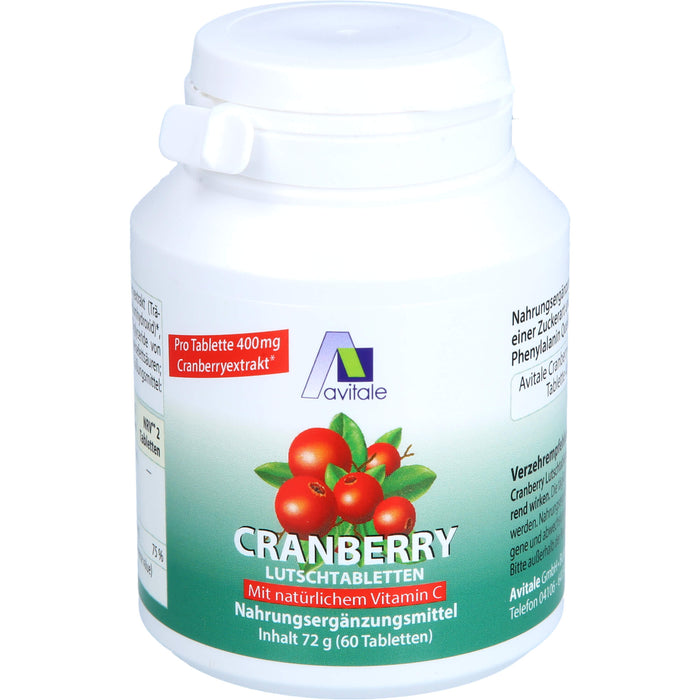 CRANBERRY Lutschtabletten, 60 St LUT