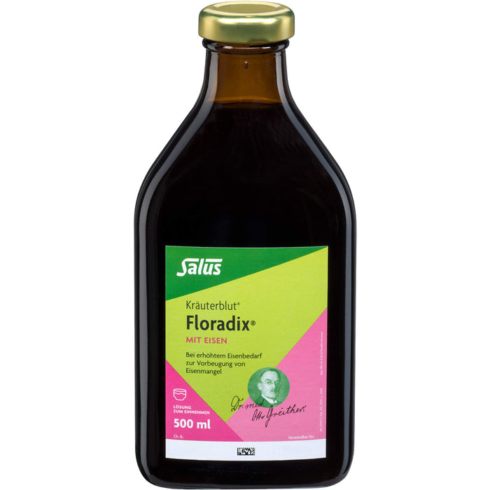 Floradix mit Eisen Lösung, 500 ml Solution