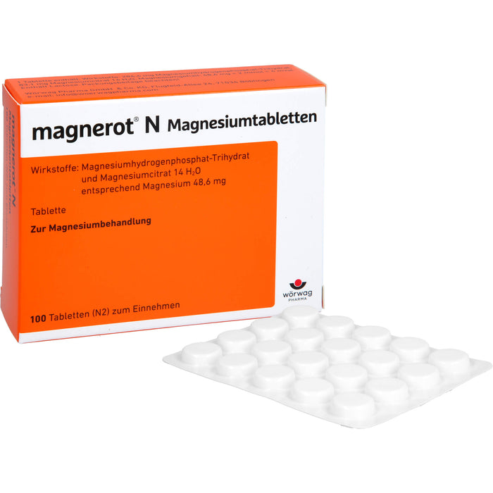 magnerot N Magnesiumtabletten, 100 pcs. Tablets