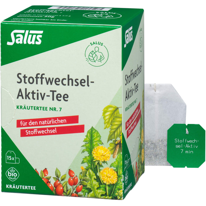 Salus Stoffwechsel-Aktiv Tee Kräutertee Nr. 7, 15 pc Sac filtrant