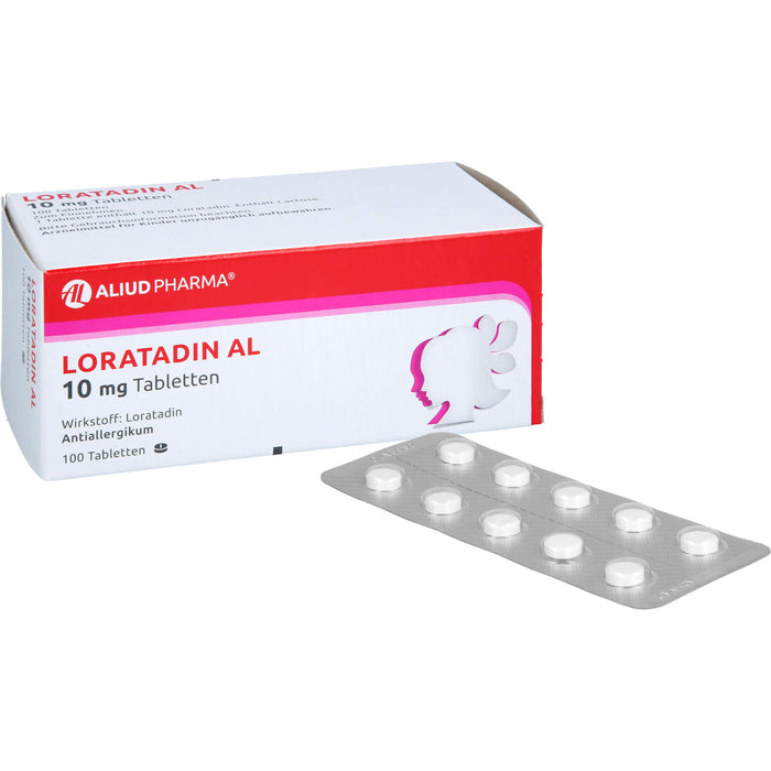 LORATADIN AL 10 mg Tabletten Antiallergikum, 100 St. Tabletten