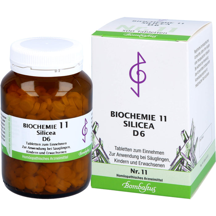 Biochemie 11 Silicea Bombastus D6 Tbl., 500 St TAB