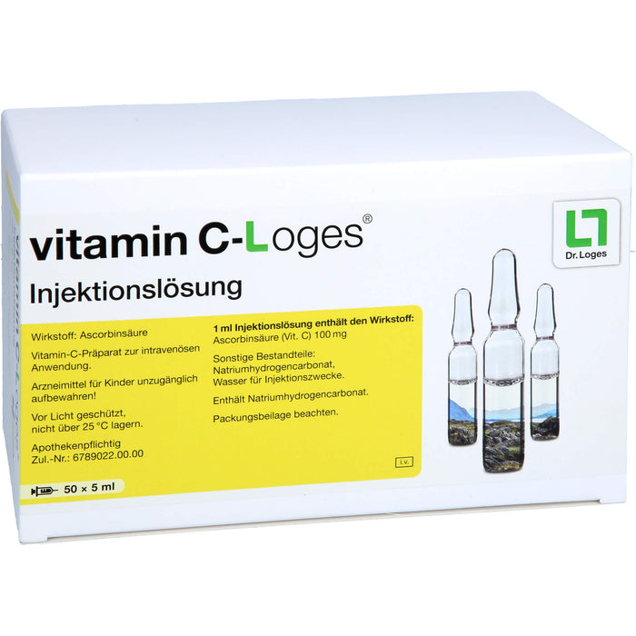 Vitamin C-Loges Injektionslösung, 50 St. Ampullen