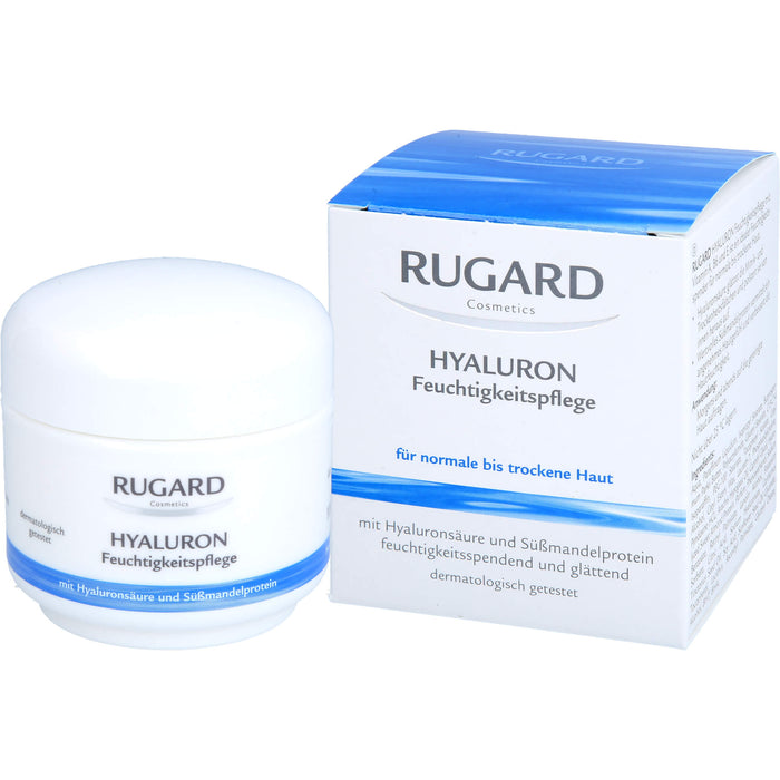 RUGARD Hyaluron Feuchtigkeitspflege für reife und trockene Haut, 100 ml Creme