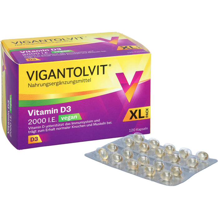 Vigantolvit 2000 I.E. Vitamin D3 Vegan, 120 St WKA