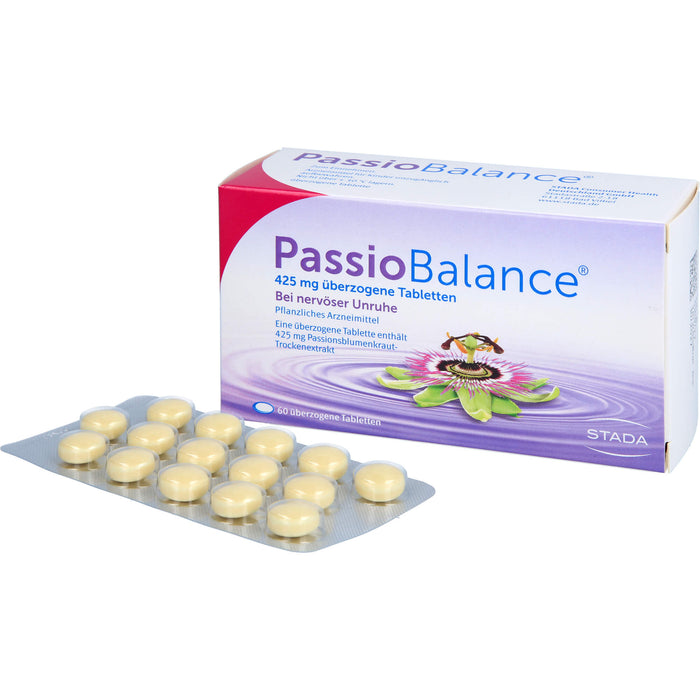 PassioBalance bei nervöser Unruhe überzogene Tabletten, 60 pc Tablettes