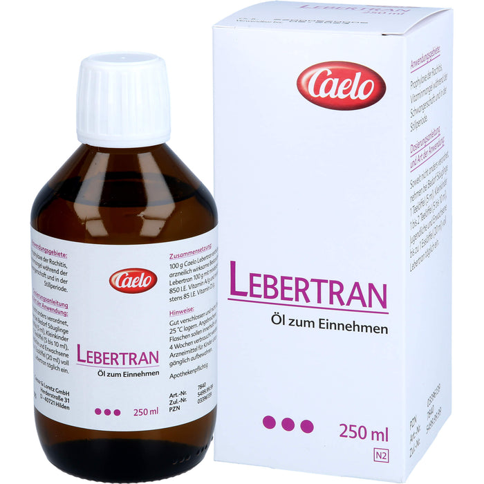 Caelo Lebertran, 250 ml Oil