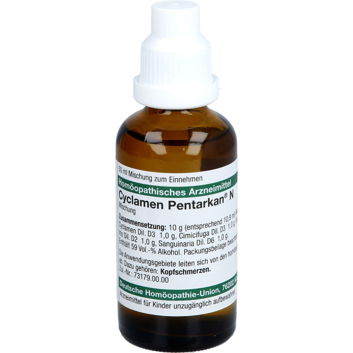 DHU Cyclamen Pentarkan N Mischung bei Kopfschmerzen, 50 ml Lösung