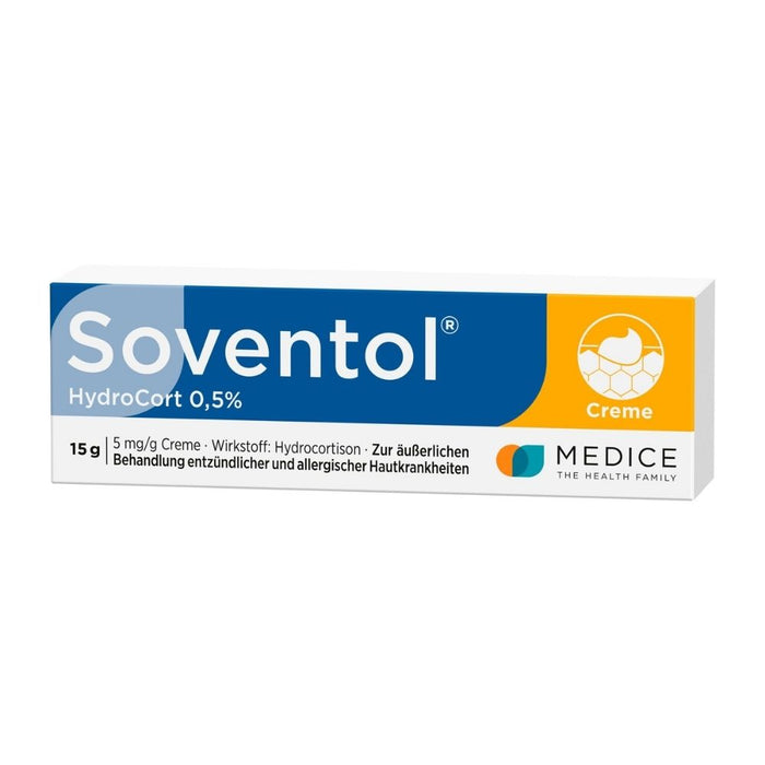 Soventol HydroCort 0,5 % Creme, 15 g Crème