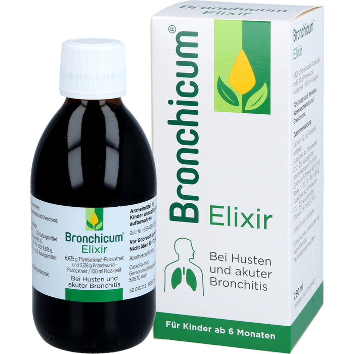 Bronchicum Elixir bei Husten und akuter Bronchitis, 250 ml Solution