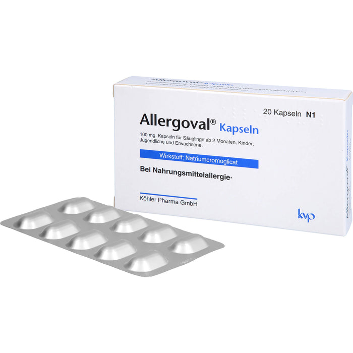 Allergoval Kapseln bei Nahrungsmittelallergie, 20 pcs. Capsules