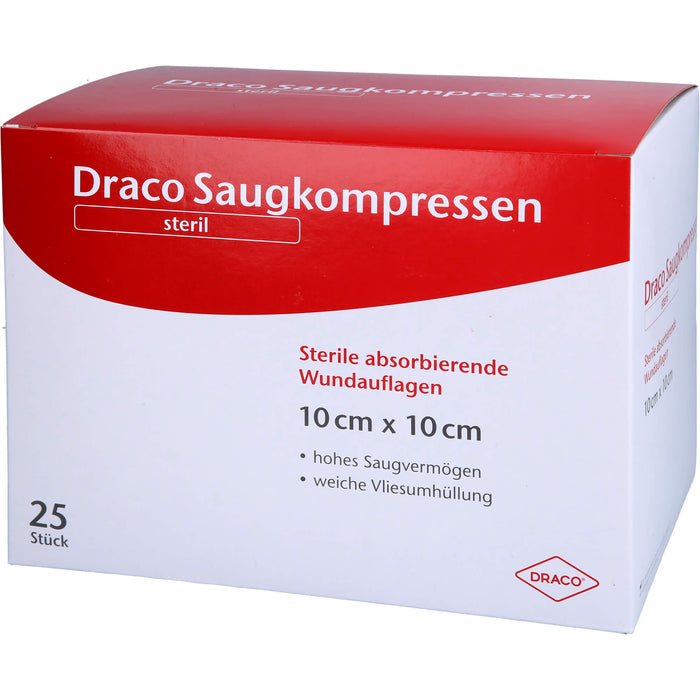 Saugkompressen steril 10x10cm, 25 St KOM