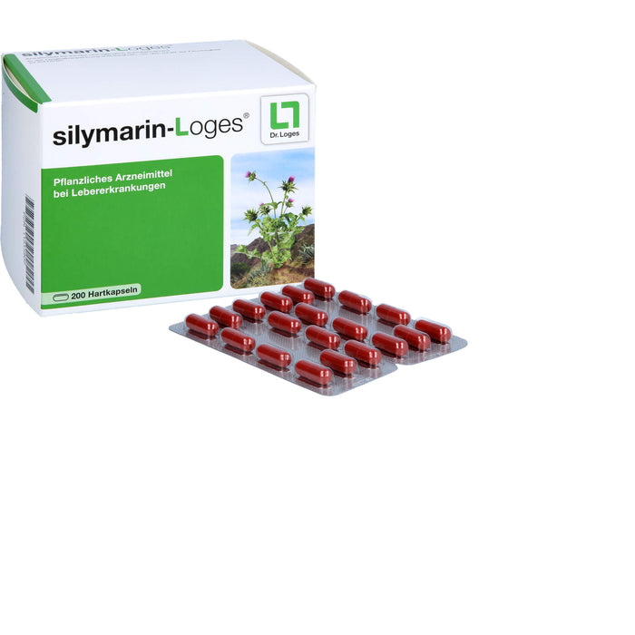 silymarin-Loges Kapseln bei Lebererkrankungen, 200 pcs. Capsules