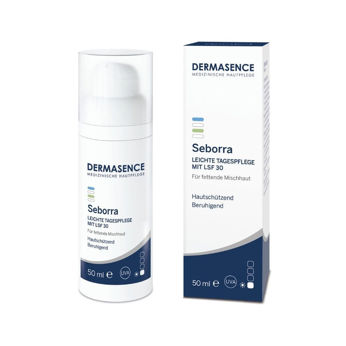 DERMASENCE Seborra leichte Tagespflege mit LSF 30 hautschützend und beruhigend für fettende Mischhaut, 50 ml Creme