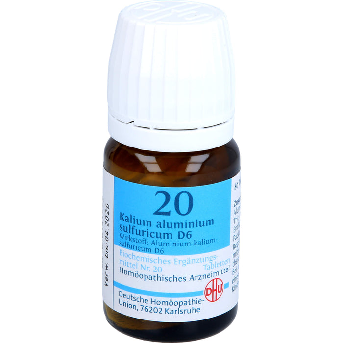 DHU Schüßler-Salz Nr. 20 Kalium aluminium sulfuricum D6 Tabletten, 80 pc Tablettes