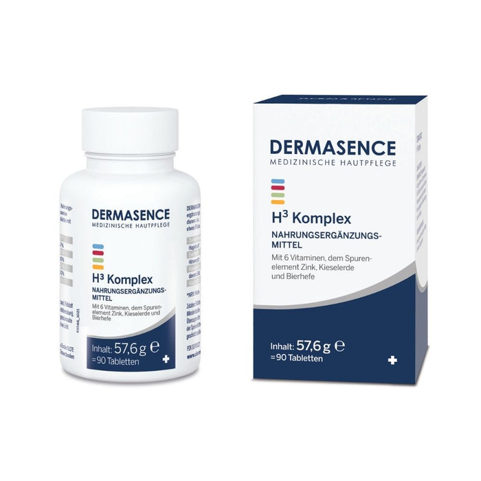 DERMASENCE H3 Komplex Kapseln, 90 pc Tablettes