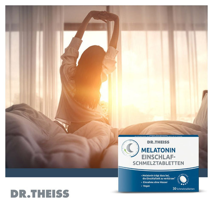 Dr. Theiss Melatonin Einschlaf-Schmelztabletten, 30 St. Tabletten