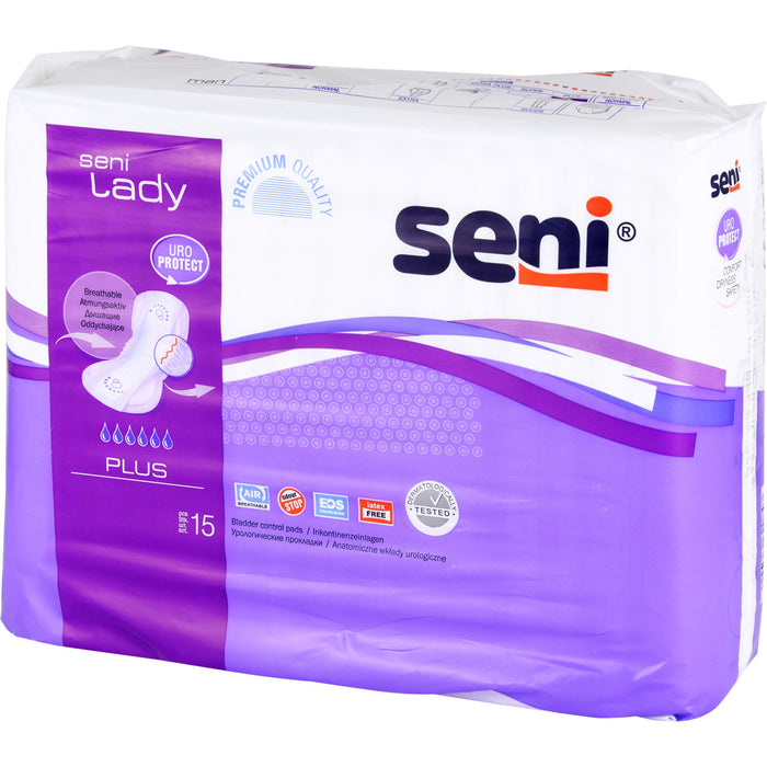 Seni Lady Plus Urinvorlage, 15 pc Dépôts