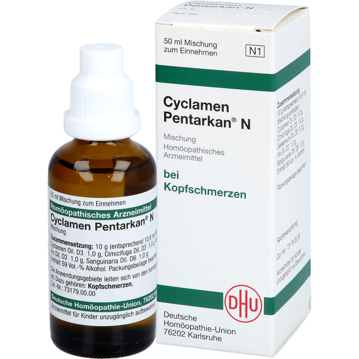 DHU Cyclamen Pentarkan N Mischung bei Kopfschmerzen, 50 ml Lösung