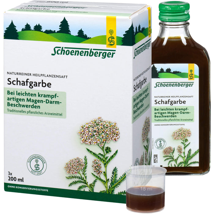 Schoenenberger Schafgarbe naturreiner Heilpflanzensaft, 600 ml Lösung