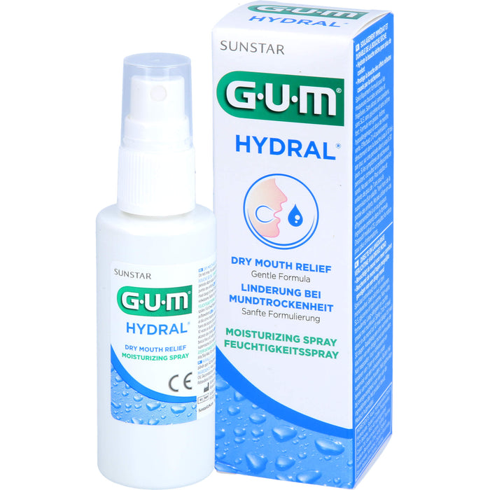 GUM HYDRAL bei Mundtrockenheit Feuchtigkeitsspray, 50 ml Solution