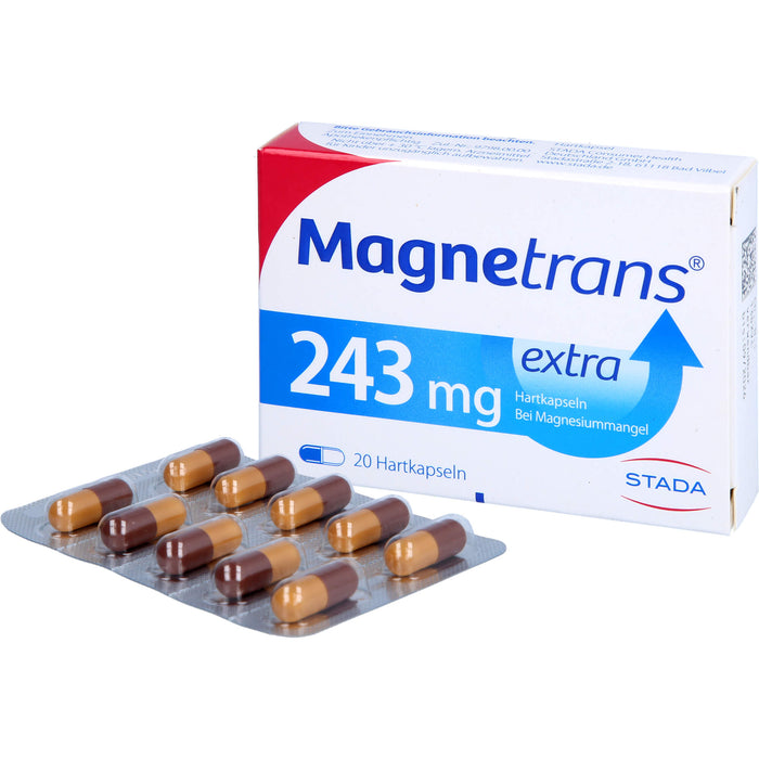 Magnetrans extra 243 mg Hartkapseln bei Magnesiummangel, 20 pc Capsules