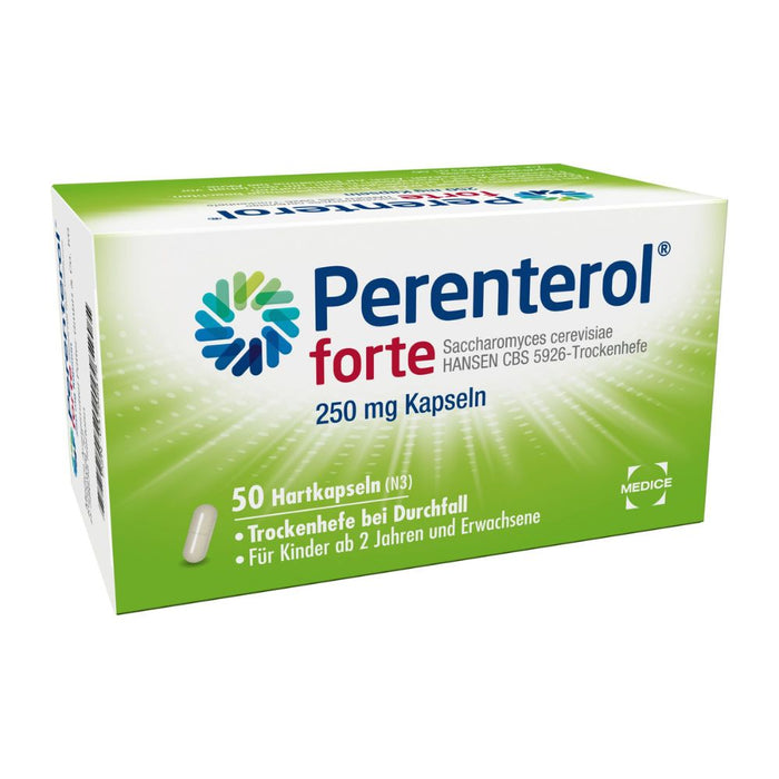 Perenterol forte 250 mg Kapseln Trockenhefe bei Durchfall, 50 pc Capsules