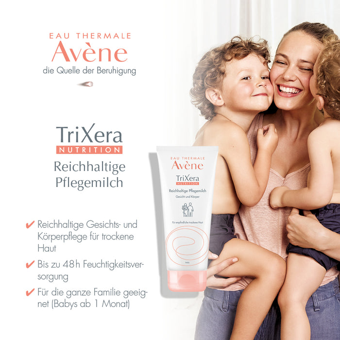 AVENE TriXera Nutrition Reichhaltige Pflegemilch, 200 ml Cream