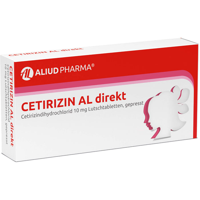 Cetirizin AL direkt 10 mg Lutschtabletten bei Allergien, 7 pcs. Tablets