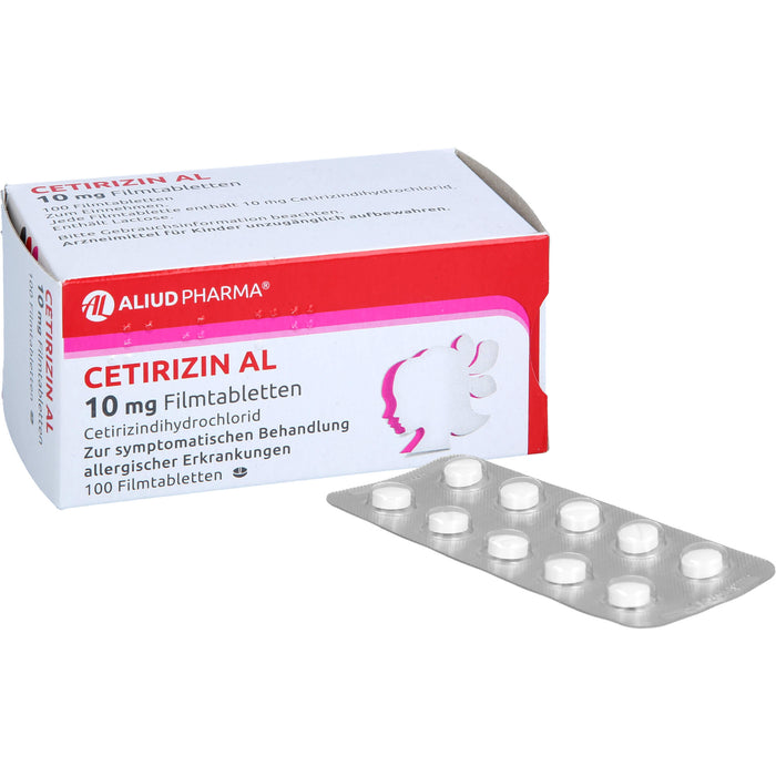 Cetirizin AL 10 mg Filmtabletten, 100 pcs. Tablets